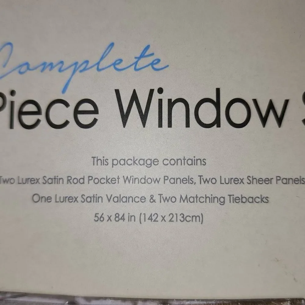 Today's living complete 14 pc window set